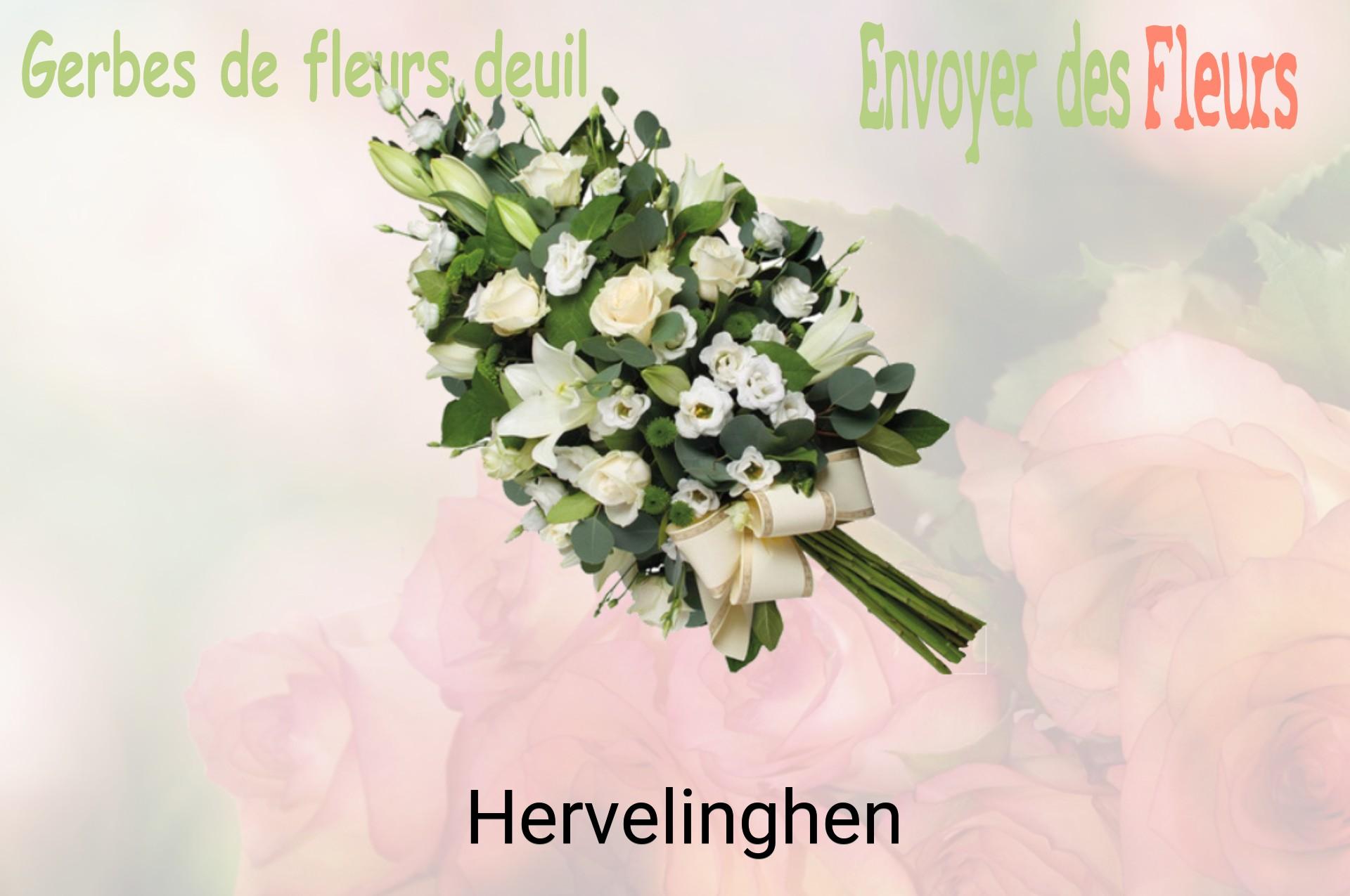 Gerbe de fleurs de deuil livrée à Hervelinghen
